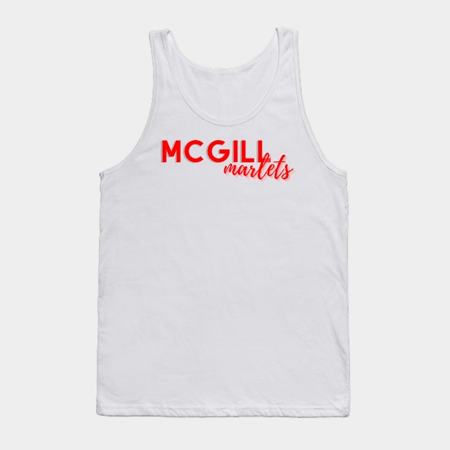 McGill Marlets Tank Top by stickersbyjori